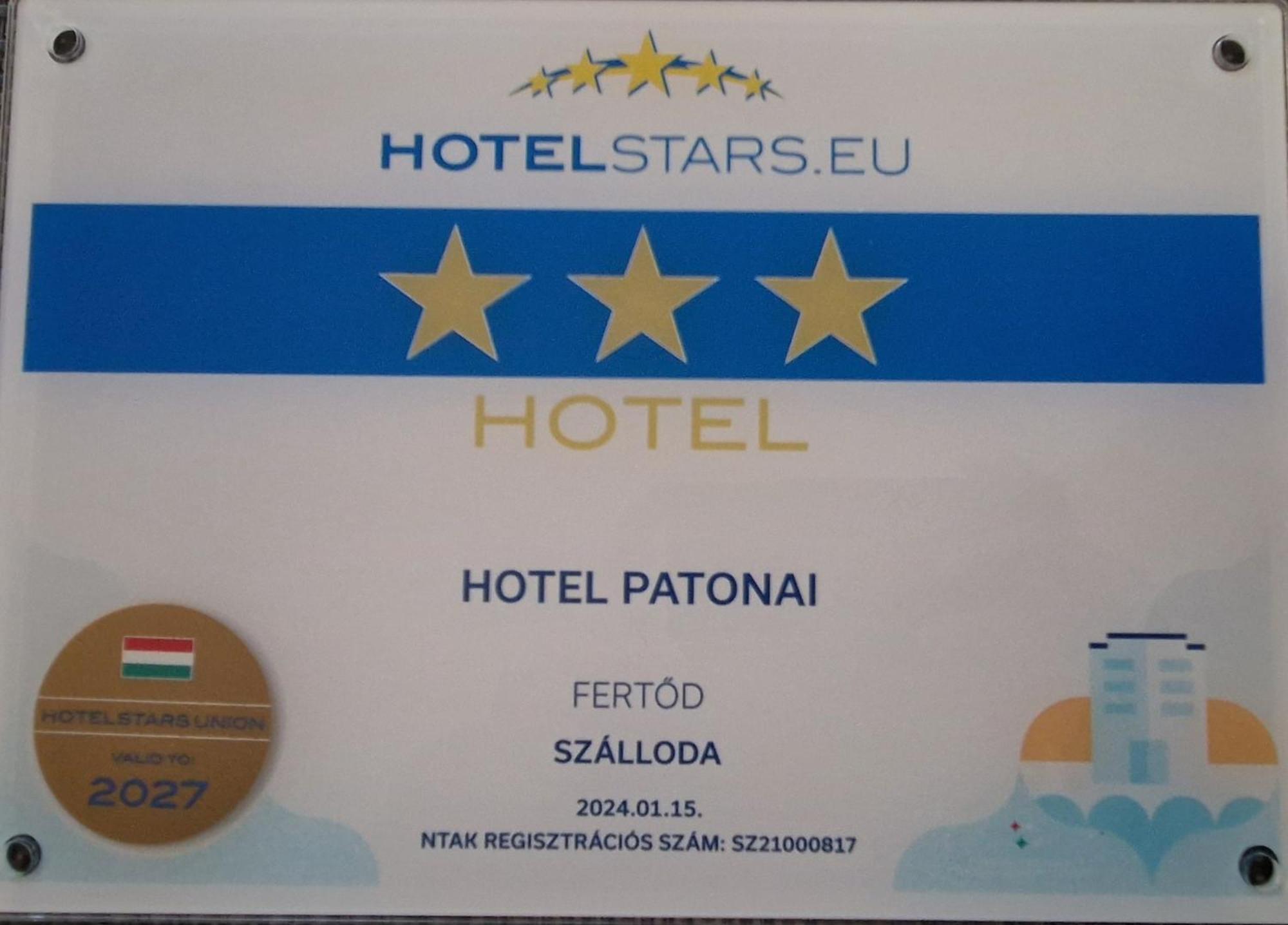 Hotel Patonai Fertod Exterior photo